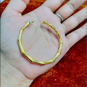 2 inch bamboo hoop earrings from Bling jewelry